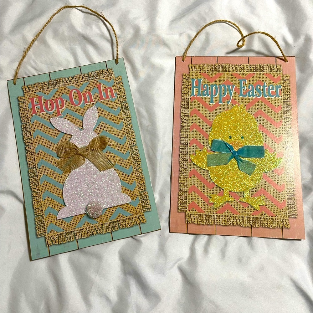 Bunny and chick decor